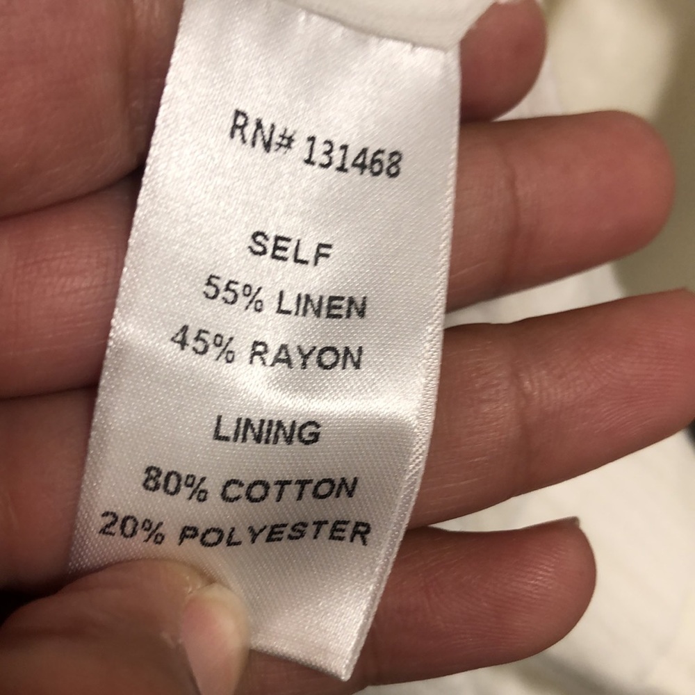 Vici women linin blazer size Large cream color - Picture 5 of 7